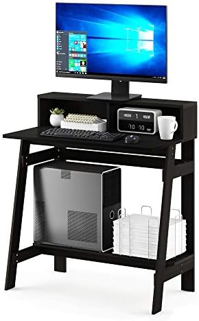 Furinno Simplistic 31-Inch Compact Computer Desk, Black Espresso