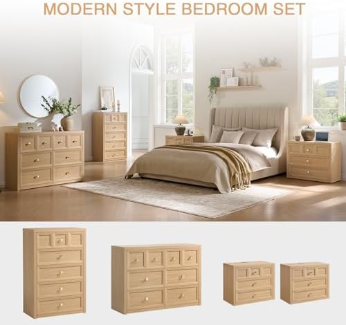 Dresser and Nightstand Sets 2 Piece for Bedroom Set Furniture