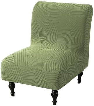 Eco-Ancheng Armless Chair Slipcover Removable Armless Accent Chairs Covers Washable Armless Slipper Chair Slipcover Printed Armless Chair Furniture Protector Covers for Living Dining Room Hotel,22