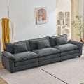Oprisen 120" Modular Sectional Sofa, Comfy 3 Seater Deep Cloud Couch