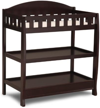 Delta Children Infant Changing Table with Pad, Dark Chocolate