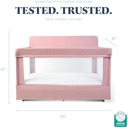 Baby Delight Lunaire Organic Full Size Crib, Organic Rose