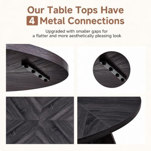 Round Dining Table Set for 4, Kitchen Table and Chairs