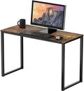 SHW Mission 32-Inch Home Office Computer Desk, Rustic Brown