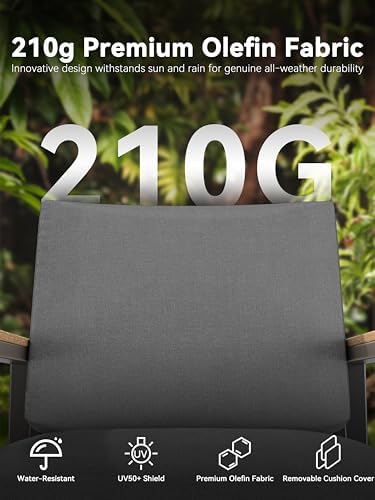 4-Piece Outdoor Patio Furniture Set with Coffee Table