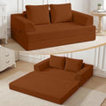 Comax Convertible Futon Sofa Bed, 59" Folding Boneless Loveseat Small Couch