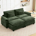 Oprisen 86" Modular Sectional Sofa, Comfy Deep Cloud Couch with Ottoman