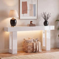 ChooChoo High Gloss 63 Inch Long Console Table with LED Light