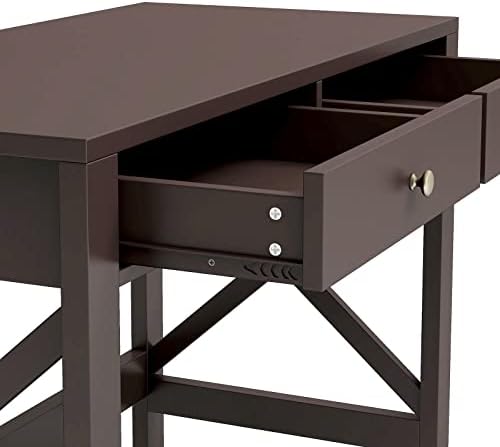 ChooChoo 39.4 Inches Farmhouse Computer Desk with 2 Drawers