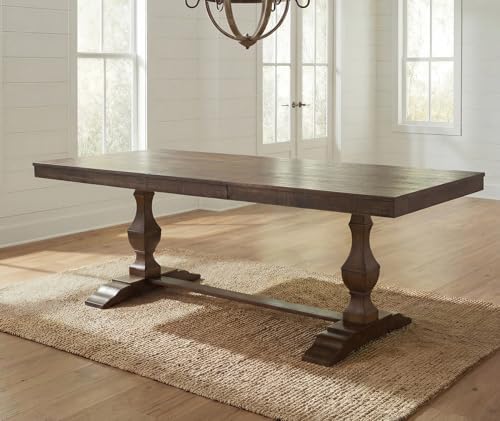 WAMPAT 74.8-inch Long Vintage Farmhouse Dining Table for 6-8 People