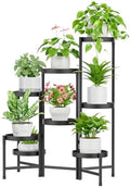 iDavosic.ly Plant Stand Indoor Outdoor, 8 Tier Metal Corner Shelf, Black