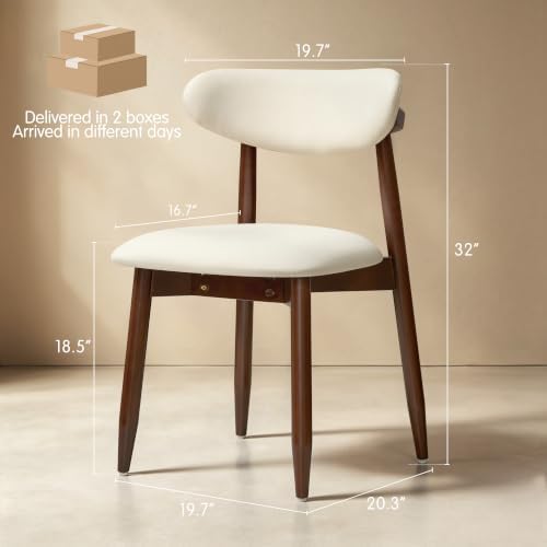 CHUN YI Dining Chairs Set of 8, Upholstered Wooden Dining Room Chairs