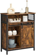VASAGLE Buffet Cabinet, Coffee Bar with 1 Sliding Barn Door