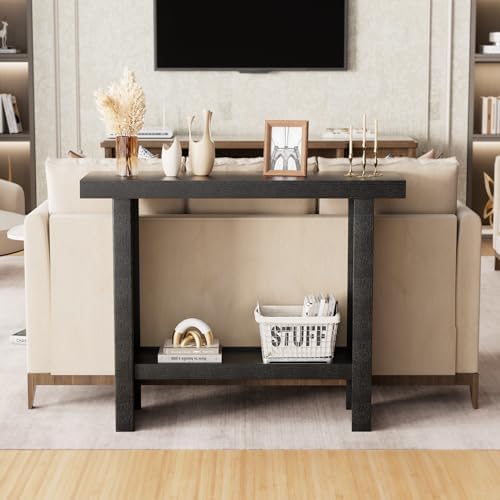 Console Table, 39.3" Rectangular Modern Entryway Table with Storage