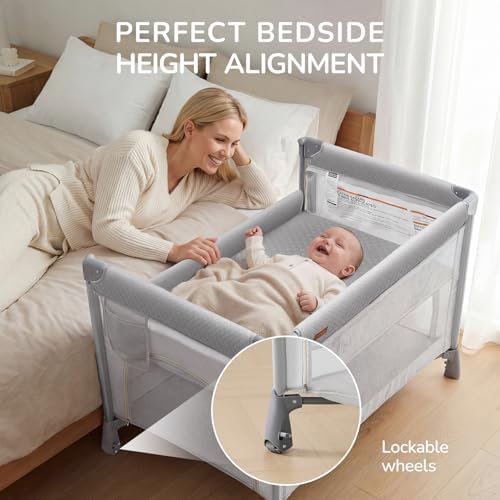 Portable Playard Bedside Crib Sleeper