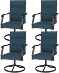 Murago Patio Chairs Set of 4, Outdoor Chairs Set of 4, Patio Chairs, Blue