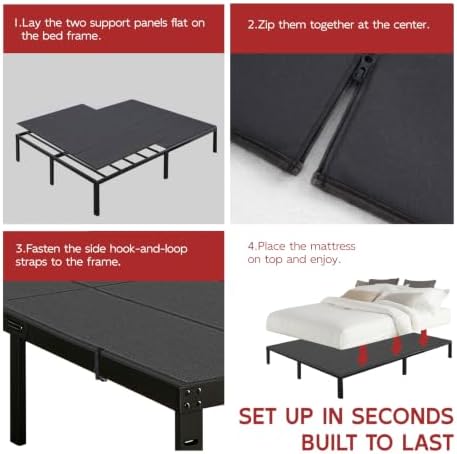 BlissBoard Full Bunkie Board, 54 x 75 in, Reinforced 10mm Support