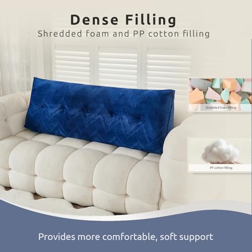 Zelladorra Headboard Pillow King, Triangular Wedge Pillow Headboard