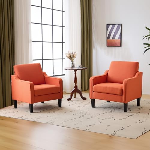 VINGLI Accent Chairs Set of 2, Modern Traditional Armchair for Living Room