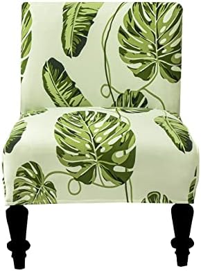 Eco-Ancheng Armless Chair Slipcover Removable Armless Accent Chairs Covers Washable Armless Slipper Chair Slipcover Printed Armless Chair Furniture Protector Covers for Living Dining Room Hotel