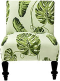 Eco-Ancheng Armless Chair Slipcover Removable Armless Accent Chairs Covers Washable Armless Slipper Chair Slipcover Printed Armless Chair Furniture Protector Covers for Living Dining Room Hotel