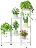 iDavosic.ly Plant Stand Indoor Outdoor, 6 Tier Metal Corner Shelf, White