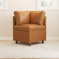 SITJOY Breakfast Nook Bench with Storage, Brown, 1 Seat (Corner)