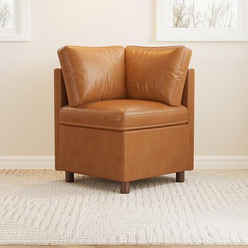 SITJOY Breakfast Nook Bench with Storage, Brown, 1 Seat (Corner)