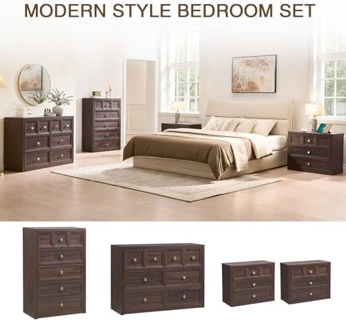 Dresser and Nightstand Sets 2 Piece for Bedroom Set Furniture