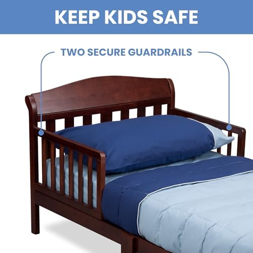 Delta Children Canton Toddler Bed & Toddler Mattress, Cherry