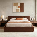DNYN Queen Cloud Bed Frame with Cushion Headboard and 360° Foam Surround