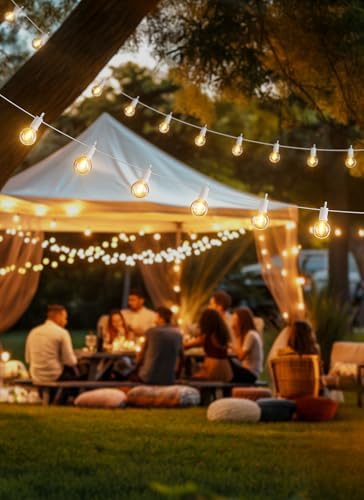 Brightown Outdoor String Lights, 29FT G40 LED IP65 Waterproof Patio Lights
