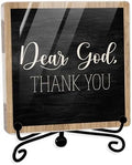 Modern Farmhouse Decor, Home Decor For Living Room, Boho Chic Aesthetic Shelf Decorations, Christian Dear God Acrylic Sign, Farmhouse Entryway Tv Stand Fireplace Coffee Table Decoration (14)