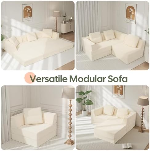 COMAX Futon Sofa Bed, Convertible Sofa Bed, Folding Boneless Couches
