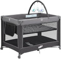 Pamo Babe Foldable Portable Baby Playard Crib for Toddlers