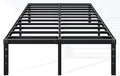 Hafenpo 18 Inch Queen Bed Frame, Under Bed Storage, Black