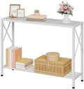 Tajsoon Console Table 41.8", 2 Tier Narrow Entryway Table with Shelves