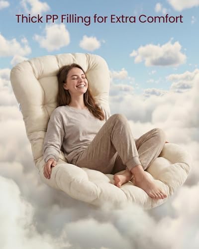 VASAGLE Outdoor Rocking Chair with Extendable Footrest, Removable Cushion
