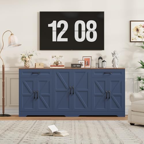 BOTLOG 71” Large Sideboard Buffet Cabinet with Storage