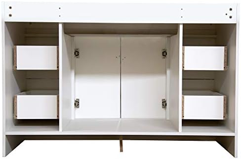 Design House Wyndham Bathroom Vanity, 48", White | Freestanding, Traditional, Wood, Bath, 597278
