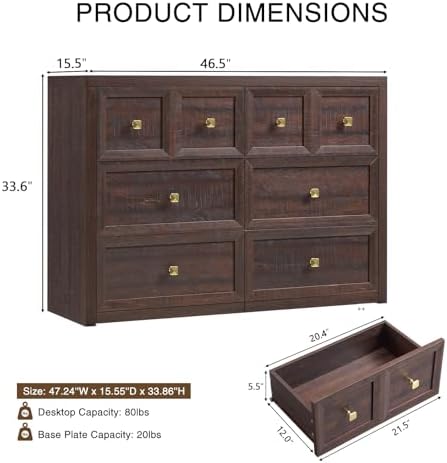 Dresser and Nightstand Sets 2 Piece for Bedroom Set Furniture
