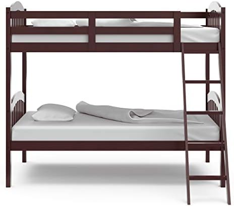 Storkcraft Long Horn Twin-Over-Twin Bunk Bed, Espresso
