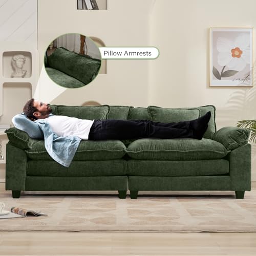 Oprisen 86" Modular Sectional Sofa, Comfy Loveseat Deep Cloud Couch