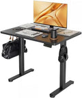 Claiks Electric Height Adjustable Standing Desk, 32x19 Inch, Black