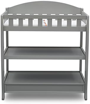 Delta Children Infant Changing Table with Pad, Grey