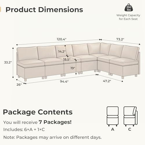 SITJOY Breakfast Nook Bench with Storage, Brown, 7 Seat (1 Corner)