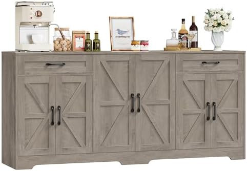 BOTLOG 71” Large Sideboard Buffet Cabinet with Storage