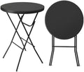 VINGLI 32" Cocktail Table, Folding Round Table Bar Height, High Top Table