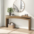 Epecoya Console Tables for Entryway 63-Inch, Natural Brown