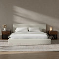RECCI AirFrame King Size Upholstered Bed Frame with Plush Padded Headboard
